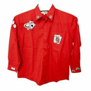 Vintage Haband Casino Poker Shirt‎ Size 16.5 32/33